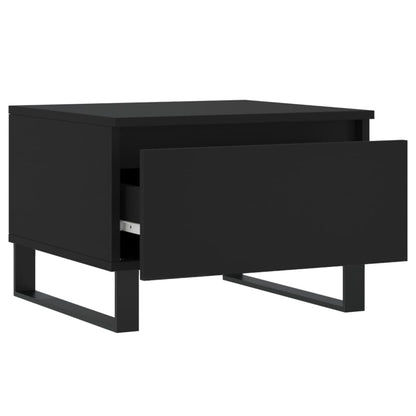 Salontafels 50X46X35 Cm Bewerkt Hout 2 Zwart