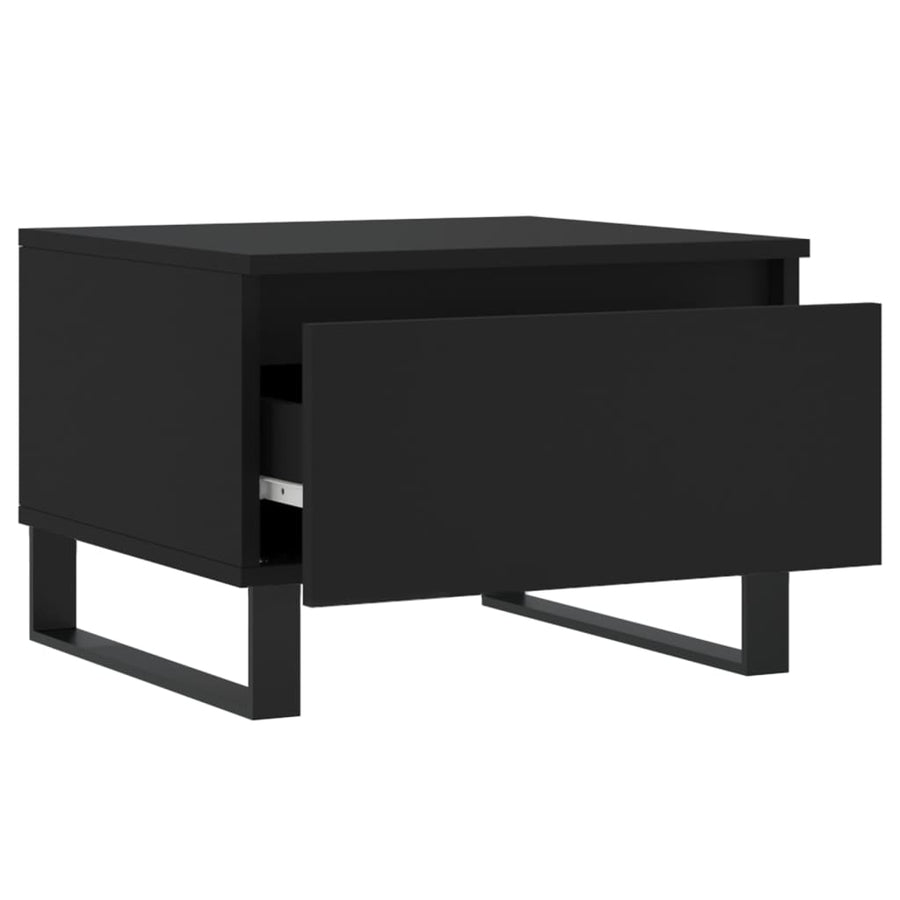 Salontafels 50X46X35 Cm Bewerkt Hout 2 Zwart