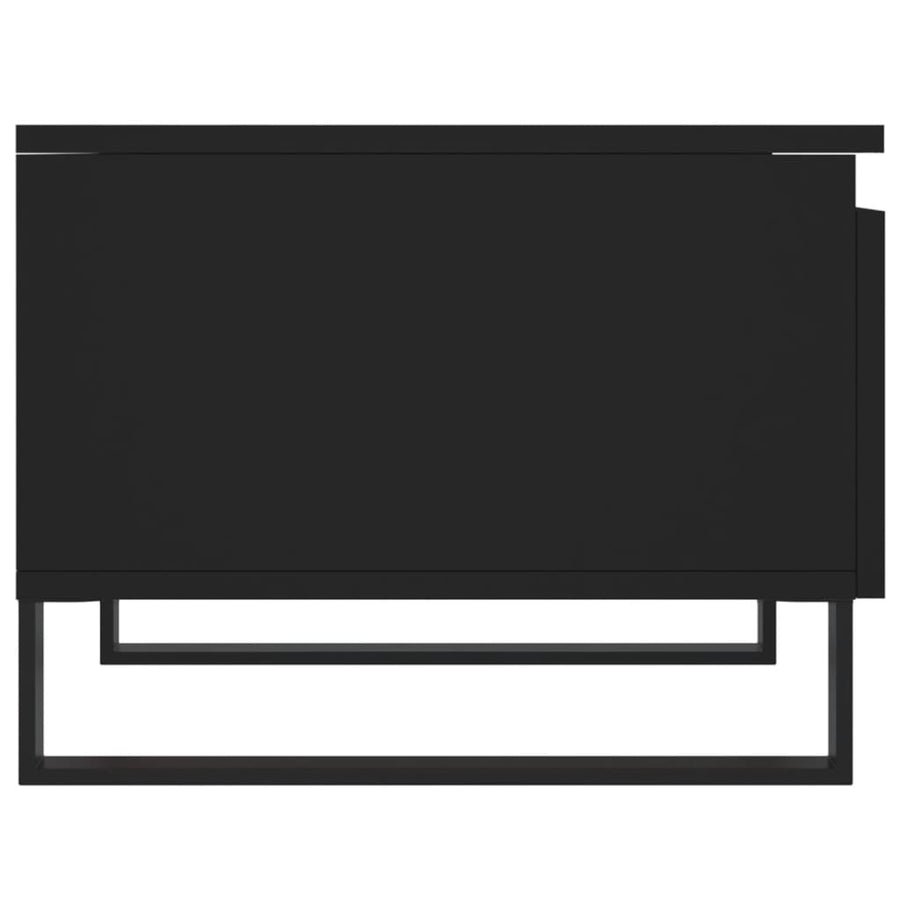 Salontafels 50X46X35 Cm Bewerkt Hout 2 Zwart