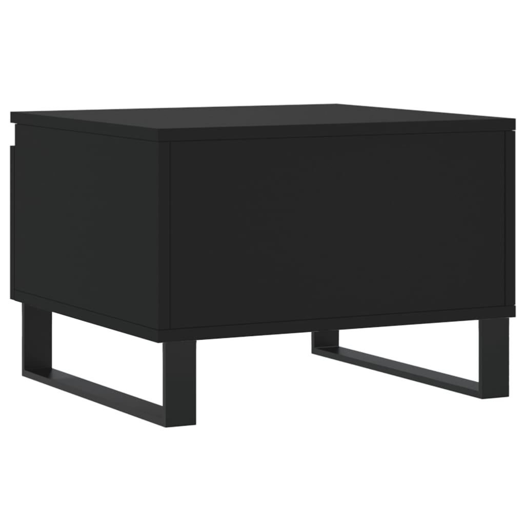 Salontafels 50X46X35 Cm Bewerkt Hout 2 Zwart