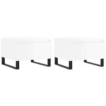 Salontafels 50X46X35 Cm Bewerkt Hout 2 Hoogglans wit