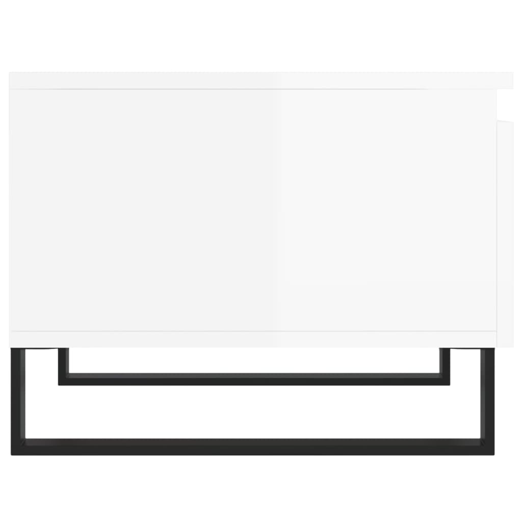 Salontafels 50X46X35 Cm Bewerkt Hout 2 Hoogglans wit