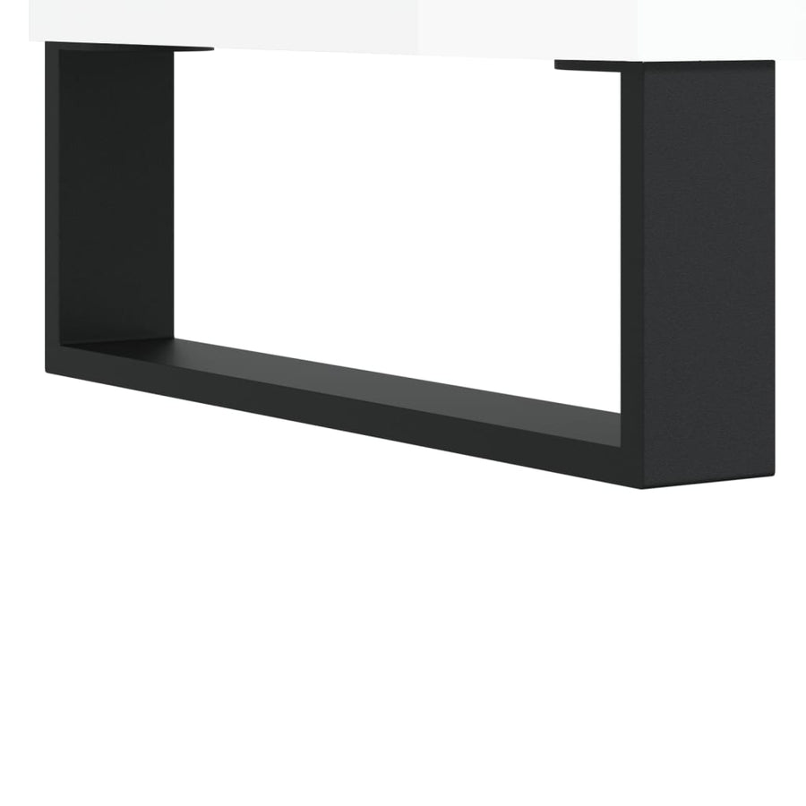 Salontafels 50X46X35 Cm Bewerkt Hout 2 Hoogglans wit