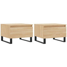 Salontafels 50X46X35 Cm Bewerkt Hout Kleurig 2 Sonoma eiken