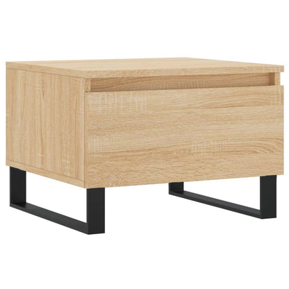 Salontafels 50X46X35 Cm Bewerkt Hout Kleurig 2 Sonoma eiken
