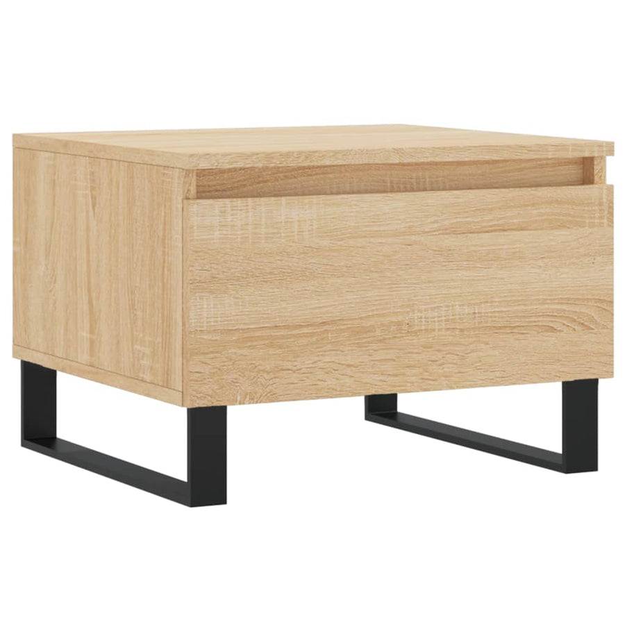 Salontafels 50X46X35 Cm Bewerkt Hout Kleurig 2 Sonoma eiken