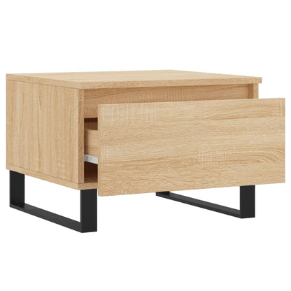 Salontafels 50X46X35 Cm Bewerkt Hout Kleurig 2 Sonoma eiken