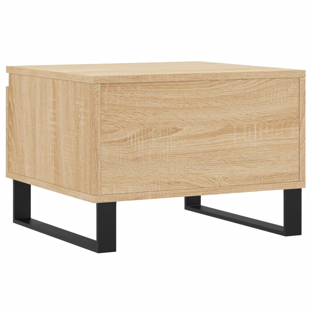 Salontafels 50X46X35 Cm Bewerkt Hout Kleurig 2 Sonoma eiken