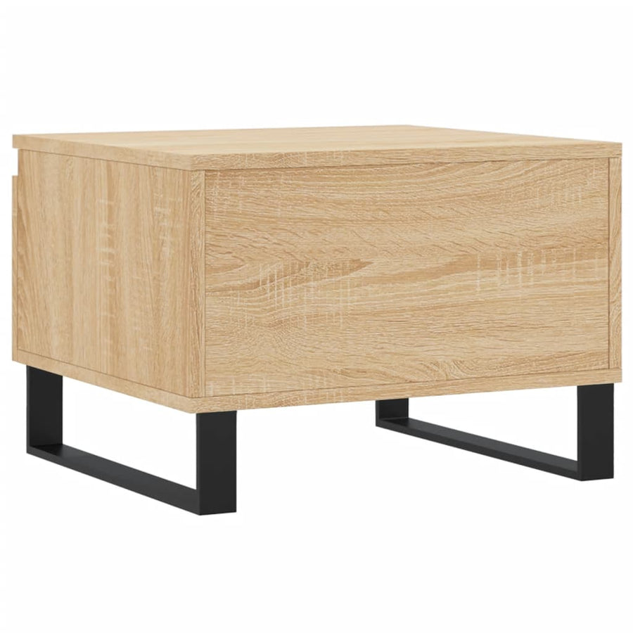 Salontafels 50X46X35 Cm Bewerkt Hout Kleurig 2 Sonoma eiken