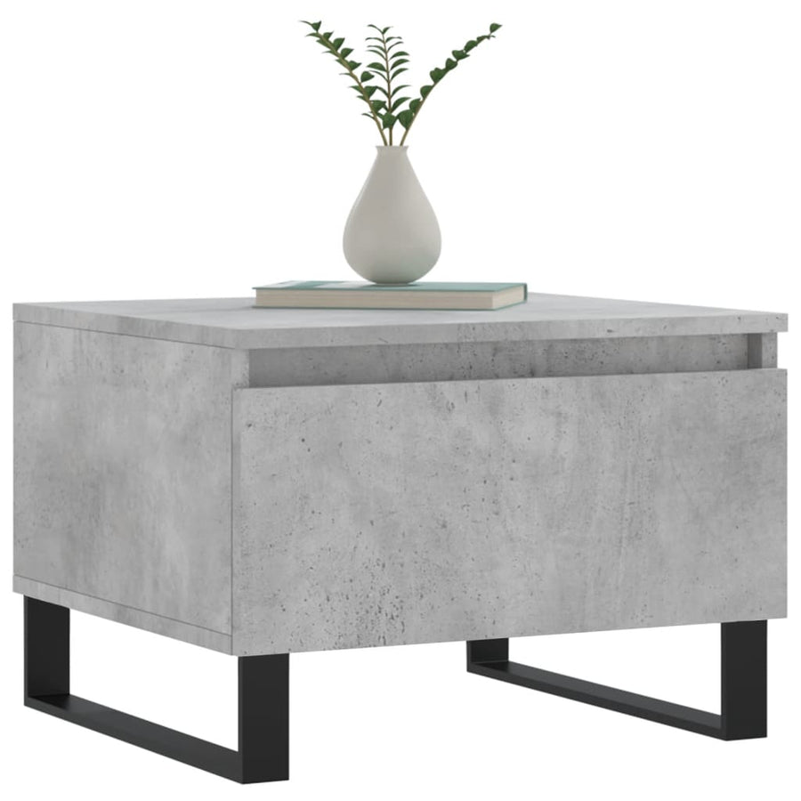 Salontafels 50X46X35 Cm Bewerkt Hout 2 Betongrijs