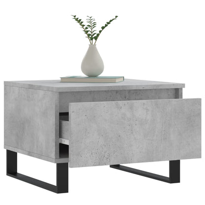 Salontafels 50X46X35 Cm Bewerkt Hout 2 Betongrijs
