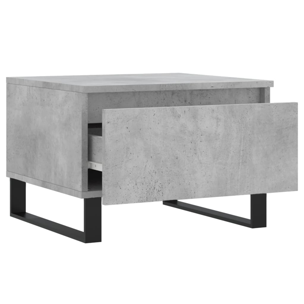 Salontafels 50X46X35 Cm Bewerkt Hout 2 Betongrijs