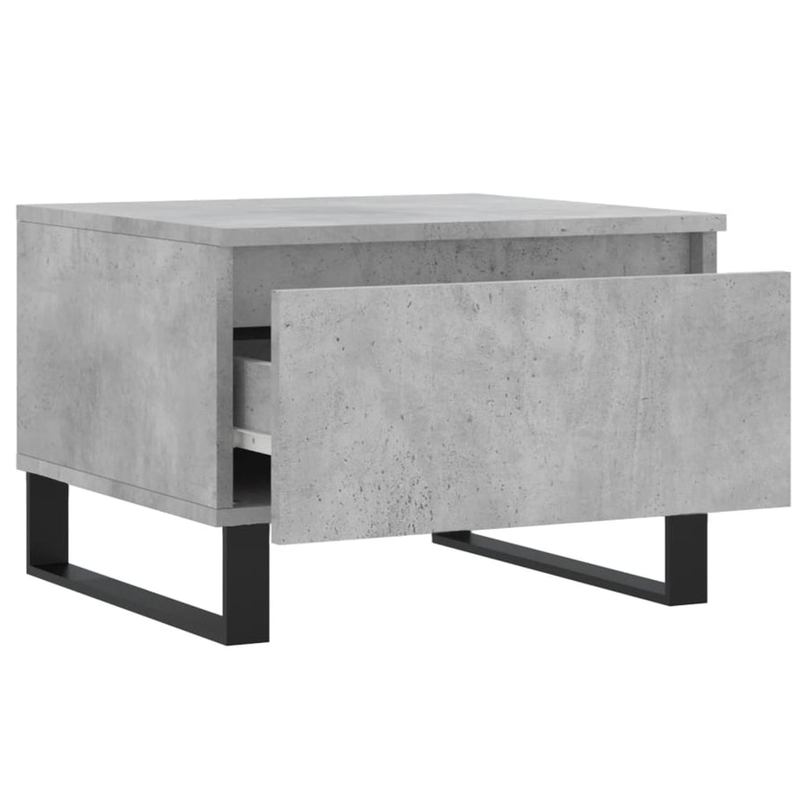 Salontafels 50X46X35 Cm Bewerkt Hout 2 Betongrijs