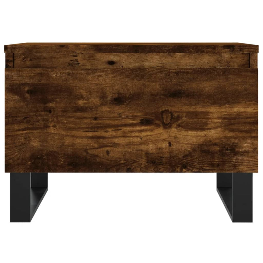 Salontafels 50X46X35 Cm Bewerkt Hout Kleurig 2 Gerookt eiken