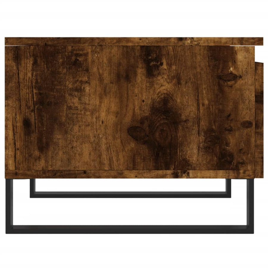 Salontafels 50X46X35 Cm Bewerkt Hout Kleurig 2 Gerookt eiken
