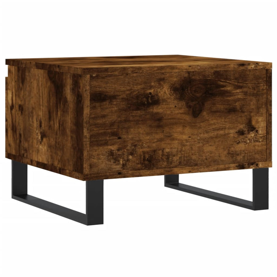 Salontafels 50X46X35 Cm Bewerkt Hout Kleurig 2 Gerookt eiken