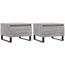 Salontafels 50X46X35 Cm Bewerkt Hout Eiken 2 Grijs sonoma