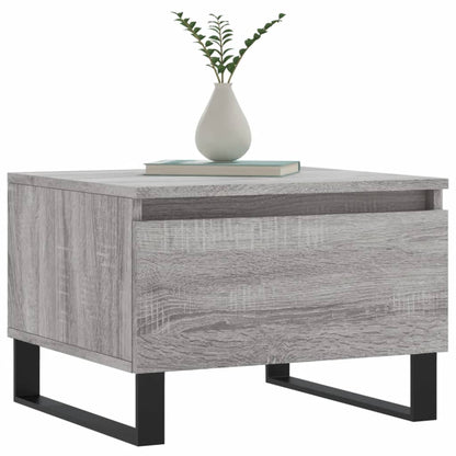 Salontafels 50X46X35 Cm Bewerkt Hout Eiken 2 Grijs sonoma