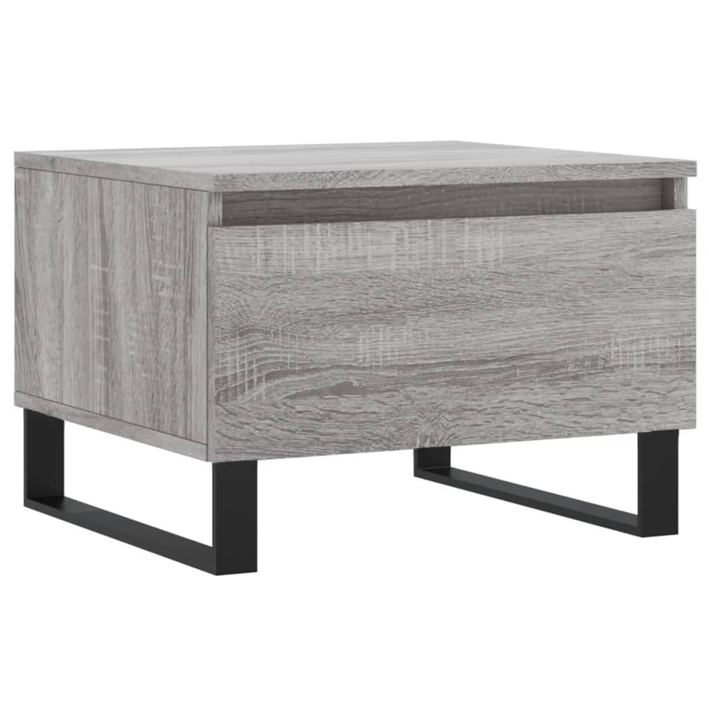Salontafels 50X46X35 Cm Bewerkt Hout Eiken 2 Grijs sonoma