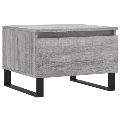 Salontafels 50X46X35 Cm Bewerkt Hout Eiken 2 Grijs sonoma
