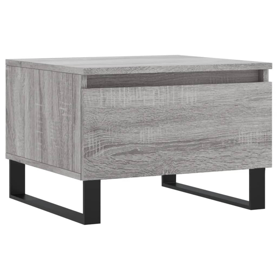 Salontafels 50X46X35 Cm Bewerkt Hout Eiken 2 Grijs sonoma