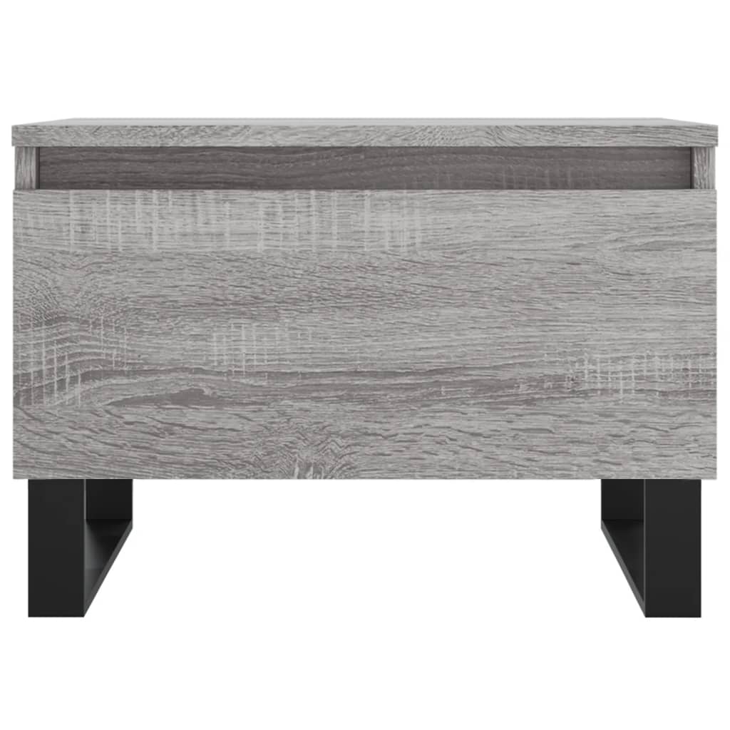 Salontafels 50X46X35 Cm Bewerkt Hout Eiken 2 Grijs sonoma