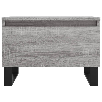 Salontafels 50X46X35 Cm Bewerkt Hout Eiken 2 Grijs sonoma