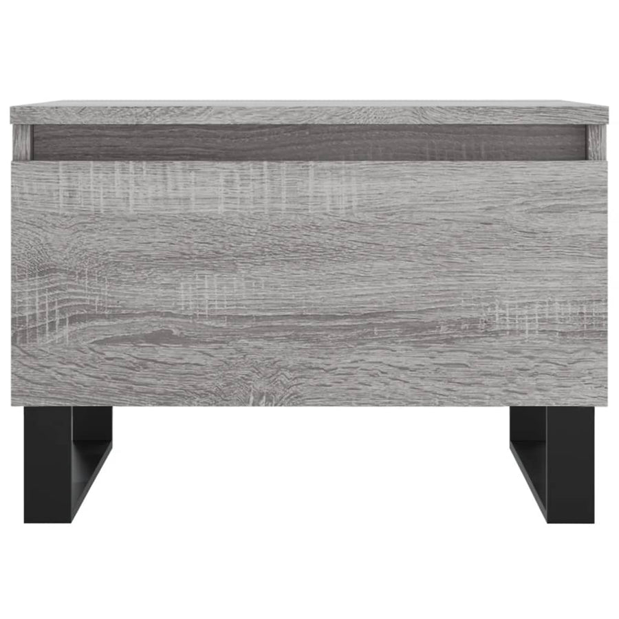 Salontafels 50X46X35 Cm Bewerkt Hout Eiken 2 Grijs sonoma