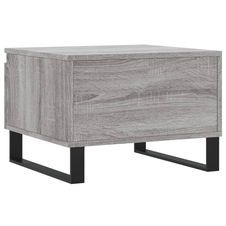 Salontafels 50X46X35 Cm Bewerkt Hout Eiken 2 Grijs sonoma