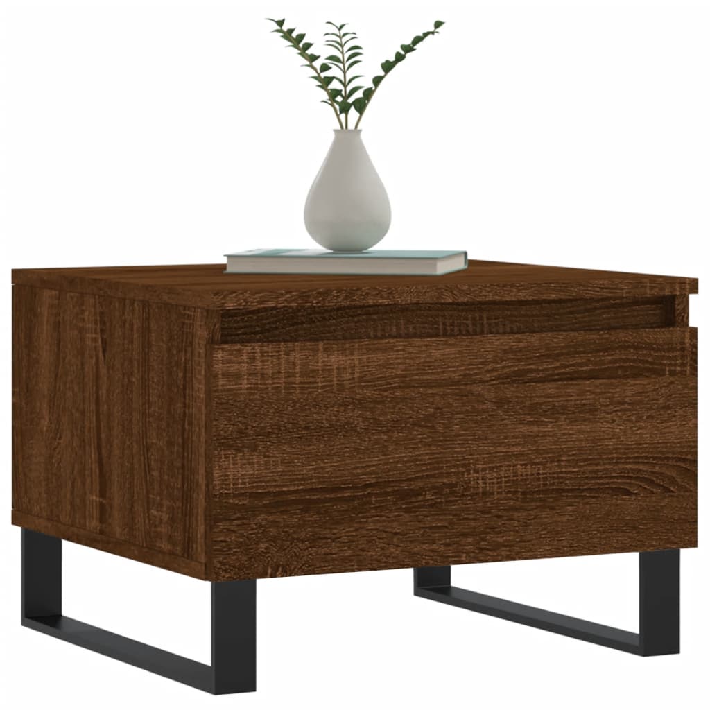 Salontafel 50X46X35 Cm Bewerkt Hout Bruin Eikenkleur 1 Bruineiken
