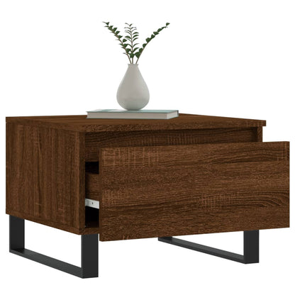 Salontafel 50X46X35 Cm Bewerkt Hout Bruin Eikenkleur 1 Bruineiken