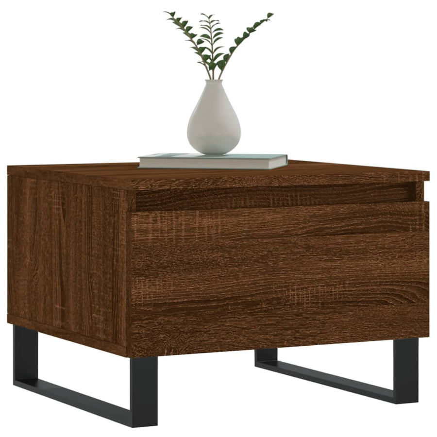 Salontafels 50X46X35 Cm Bewerkt Hout Bruin Eikenkleur 2 Bruineiken