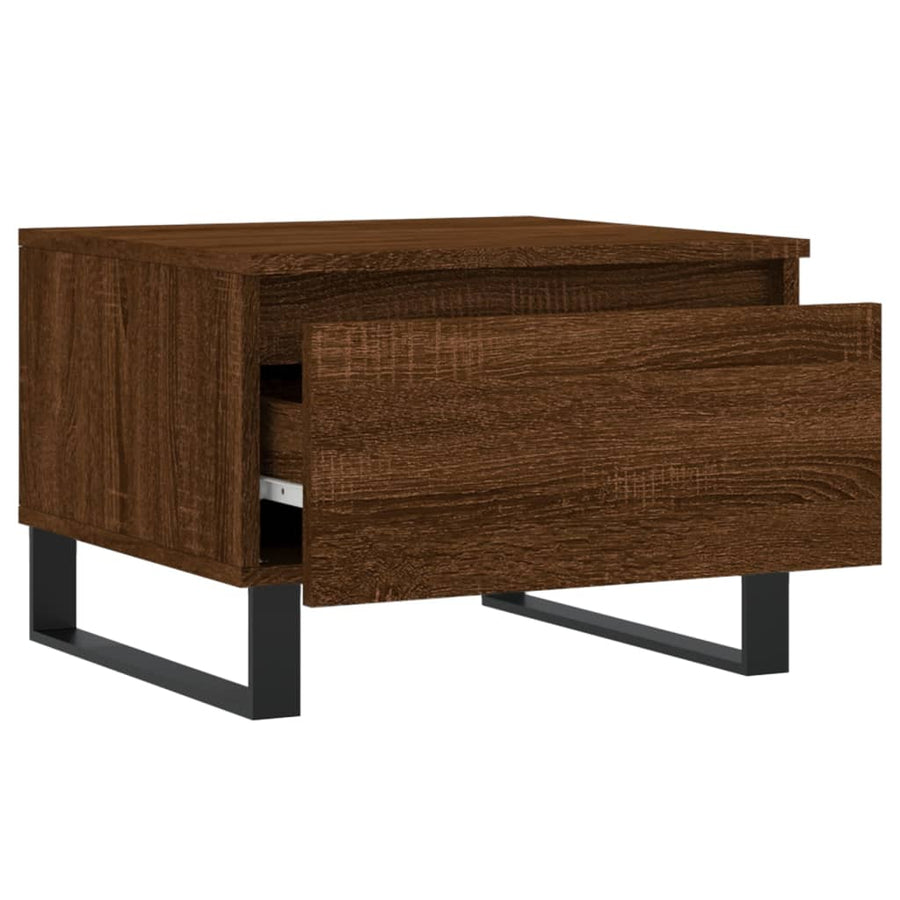 Salontafels 50X46X35 Cm Bewerkt Hout Bruin Eikenkleur 2 Bruineiken