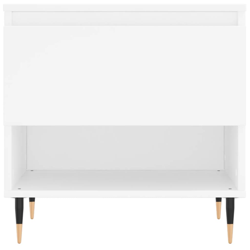 Salontafel 50X46X50 Cm Bewerkt Hout 1 Wit
