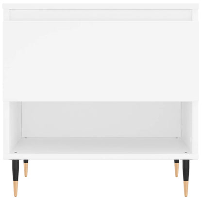 Salontafel 50X46X50 Cm Bewerkt Hout 1 Wit