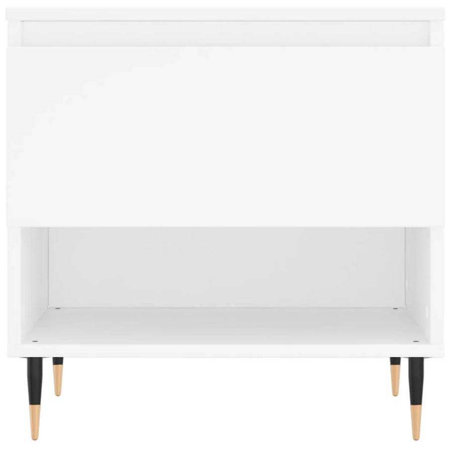 Salontafel 50X46X50 Cm Bewerkt Hout 1 Wit