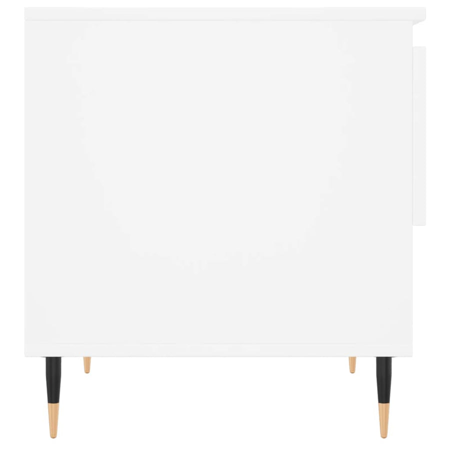 Salontafel 50X46X50 Cm Bewerkt Hout 1 Wit