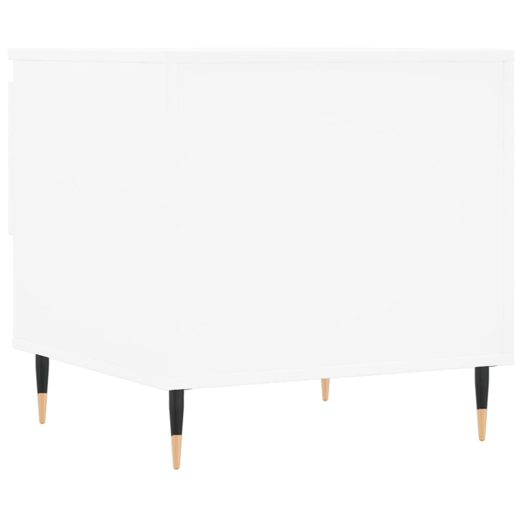 Salontafel 50X46X50 Cm Bewerkt Hout 1 Wit
