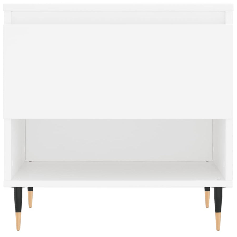 Salontafels 50X46X50 Cm Bewerkt Hout 2 Wit