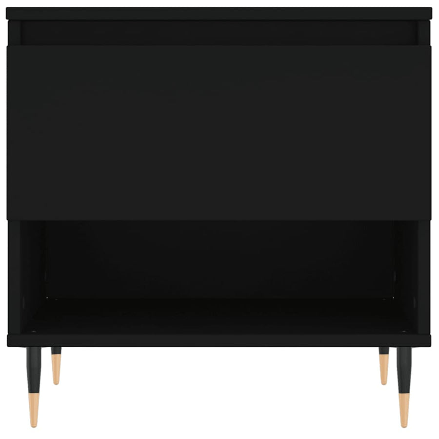 Salontafel 50X46X50 Cm Bewerkt Hout 1 Zwart