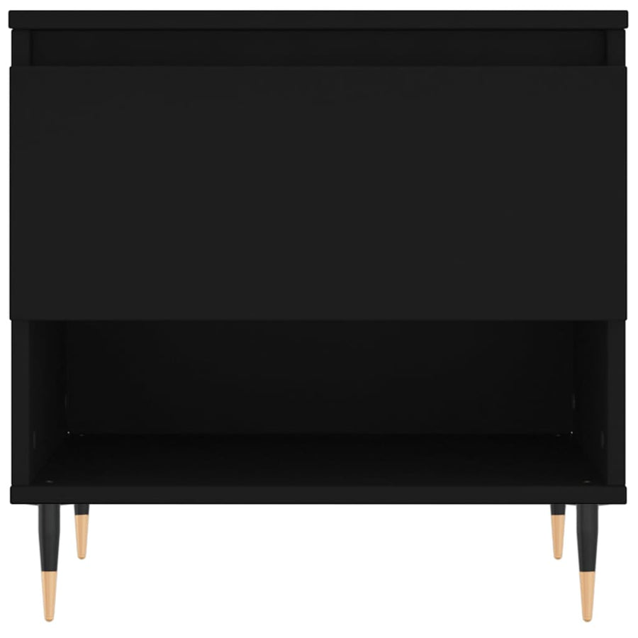 Salontafels 50X46X50 Cm Bewerkt Hout 2 Zwart