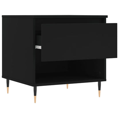 Salontafels 50X46X50 Cm Bewerkt Hout 2 Zwart