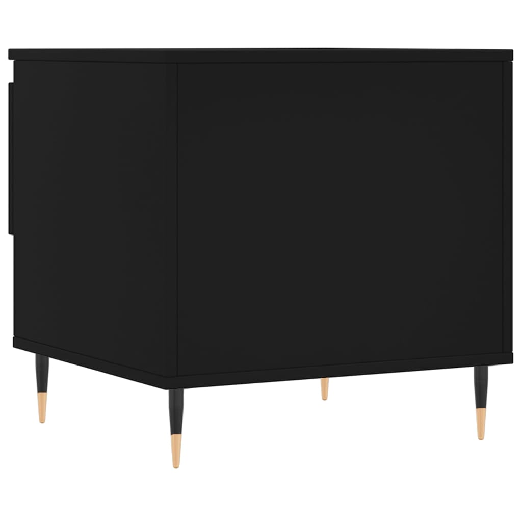 Salontafels 50X46X50 Cm Bewerkt Hout 2 Zwart