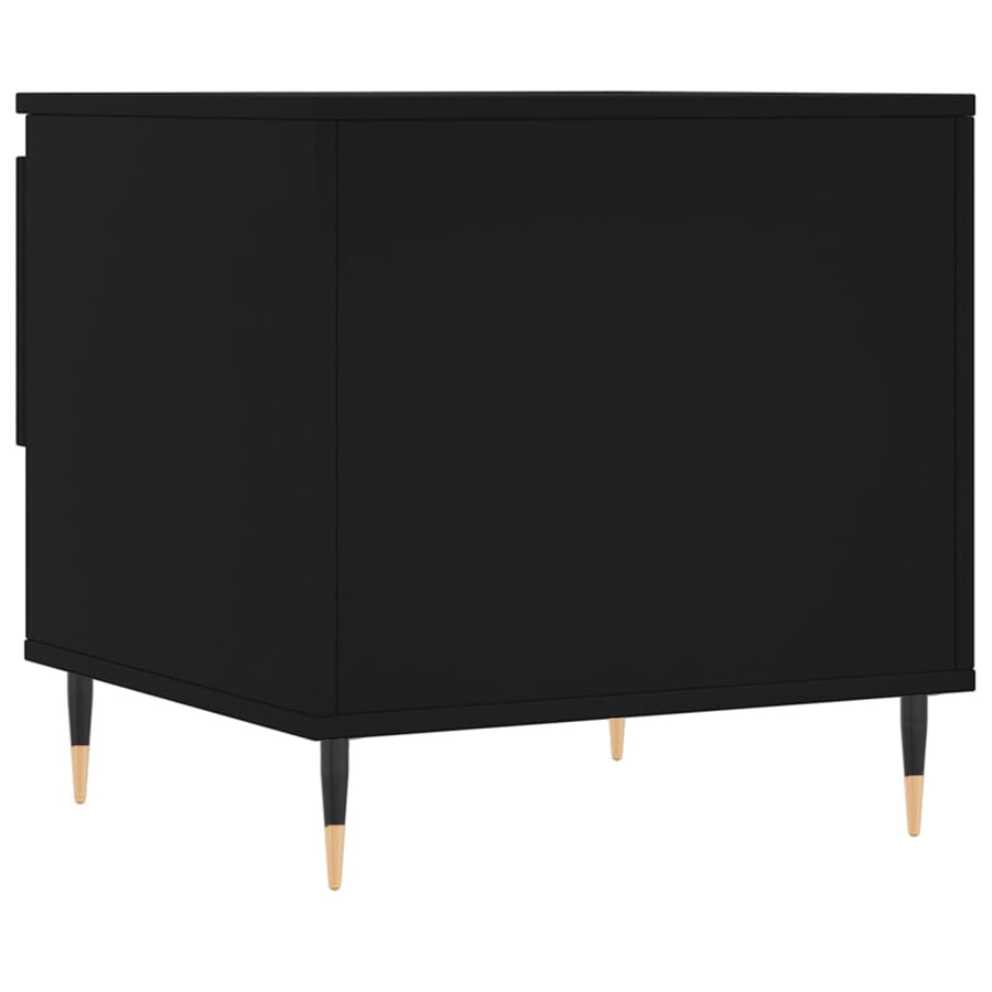 Salontafels 50X46X50 Cm Bewerkt Hout 2 Zwart