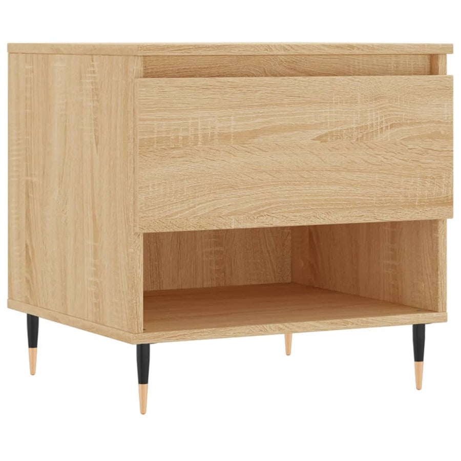 Salontafels 50X46X50 Cm Bewerkt Hout Kleurig 2 Sonoma eiken