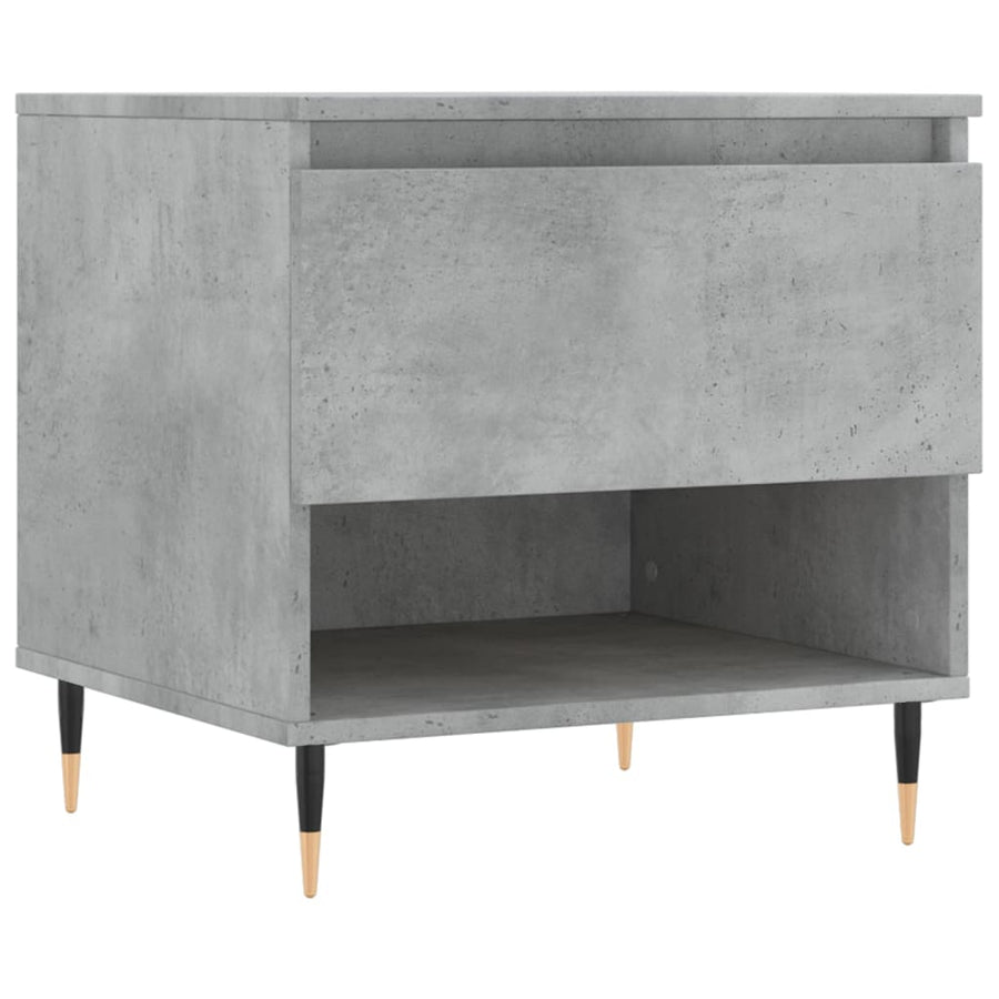 Salontafel 50X46X50 Cm Bewerkt Hout 1 Betongrijs