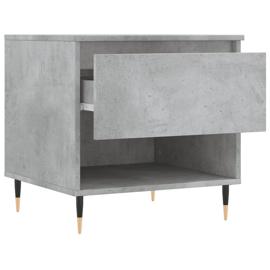 Salontafel 50X46X50 Cm Bewerkt Hout 1 Betongrijs