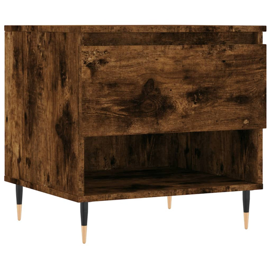 Salontafels 50X46X50 Cm Bewerkt Hout Kleurig 2 Gerookt eiken