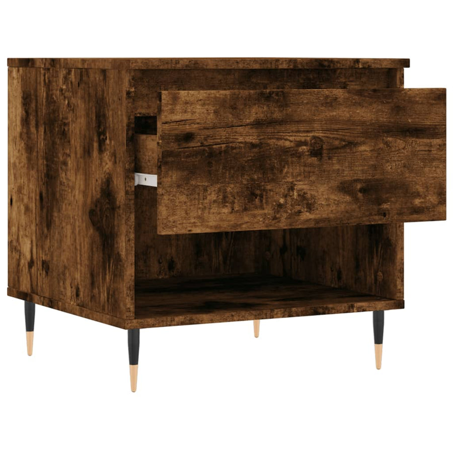Salontafels 50X46X50 Cm Bewerkt Hout Kleurig 2 Gerookt eiken