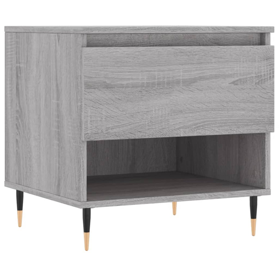 Salontafels 50X46X50 Cm Bewerkt Hout Eiken 2 Grijs sonoma